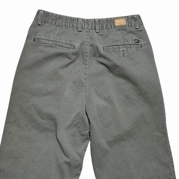 Vintage Tommy Hilfiger XO Chino Pants Mens 30 Relaxed Fit Baggy Y2K Pleated Gray - Picture 4 of 9